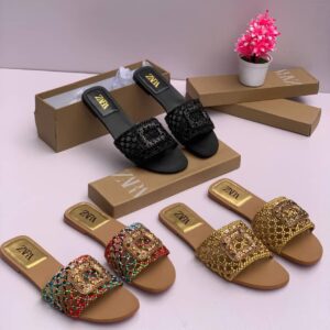 ZARA NET SLIPPERS